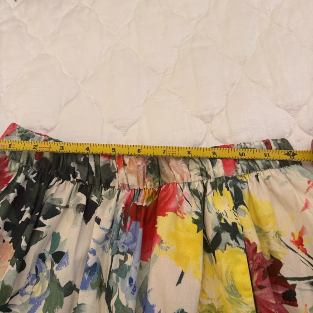 Zara Multicolor Floral A-Line Skirt - Picture 3 of 5